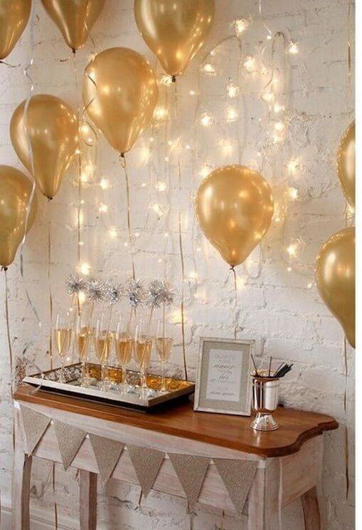 decoração simples de reveillon para apartamento