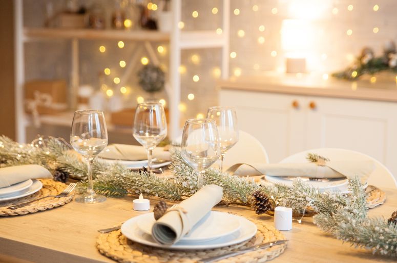 decoração simples de reveillon com velas