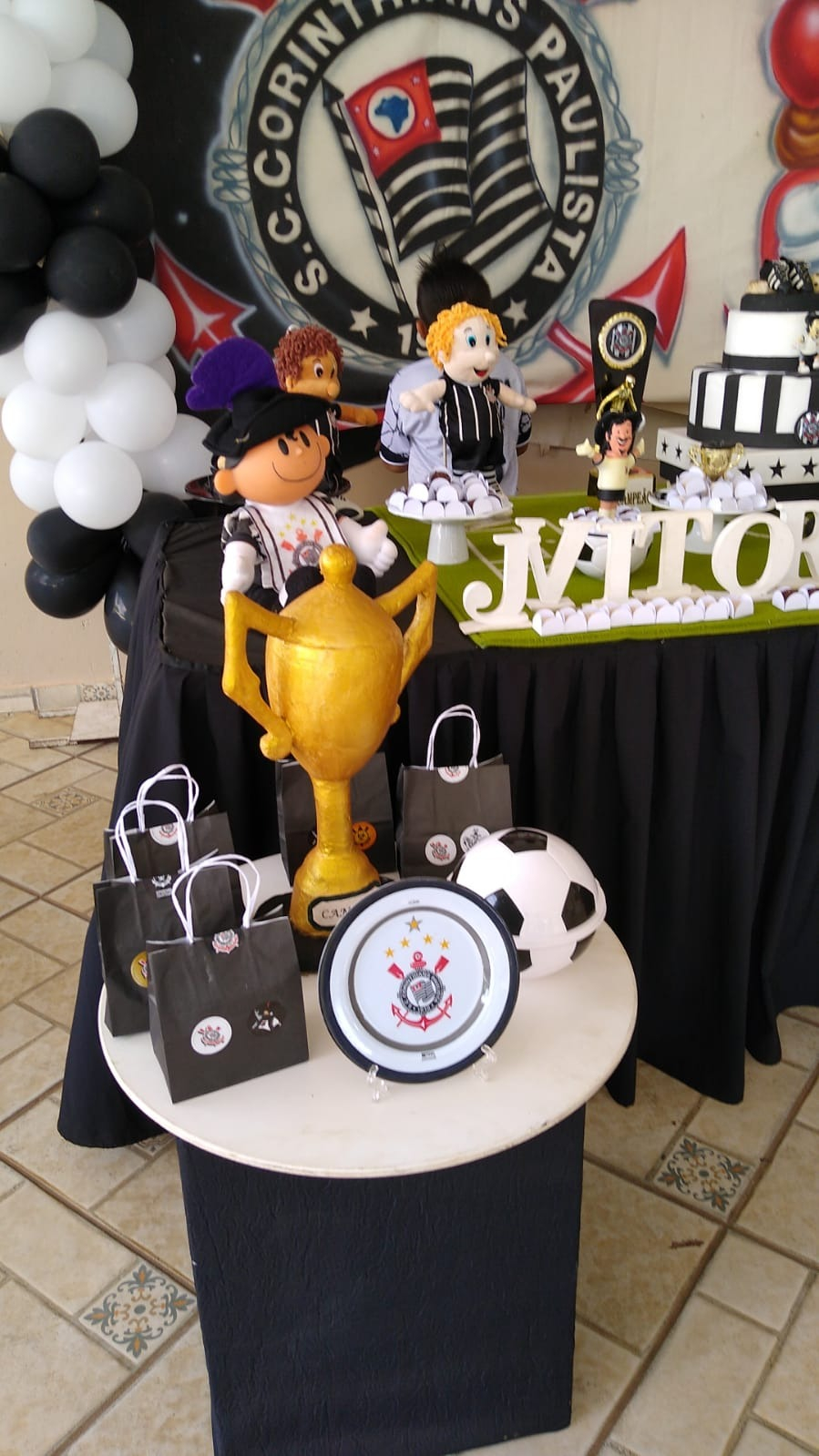 quanto custa uma decoração simples do Corinthians