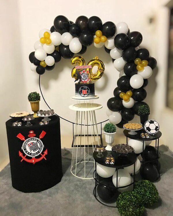 quanto custa uma decoração simples do Corinthians
