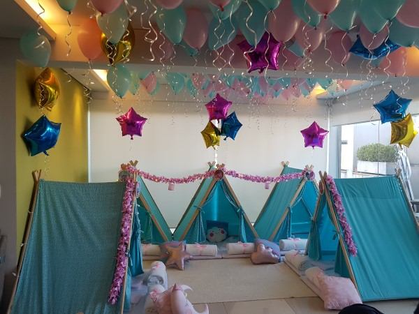 ideias criativas decoração festa pijama simples