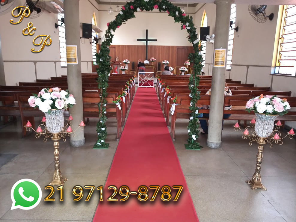 diy decoração casamento igreja