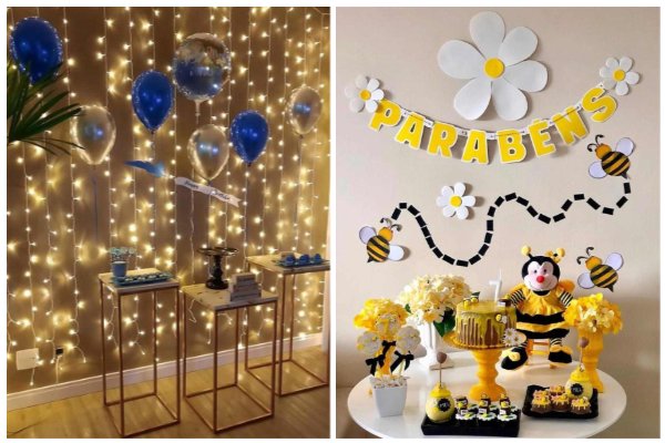 como fazer um painel de balões simples para aniversário