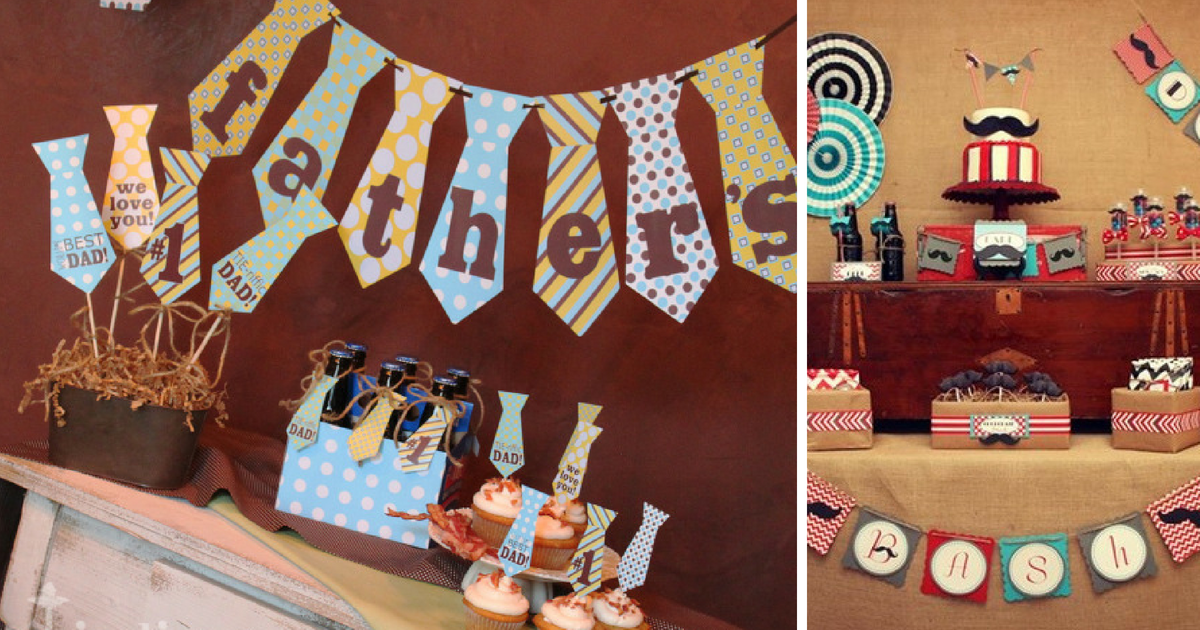 decoração simples dia dos pais vs decoração elaborada