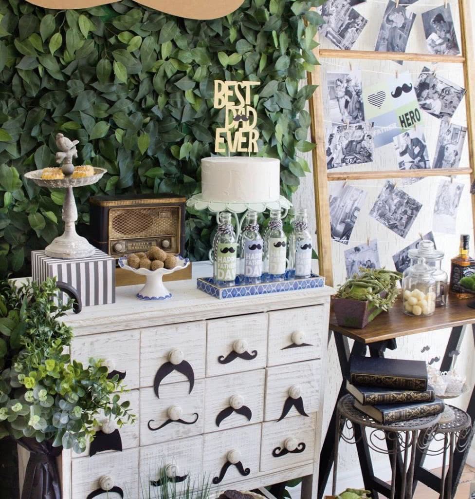 decoração simples dia dos pais vs decoração elaborada