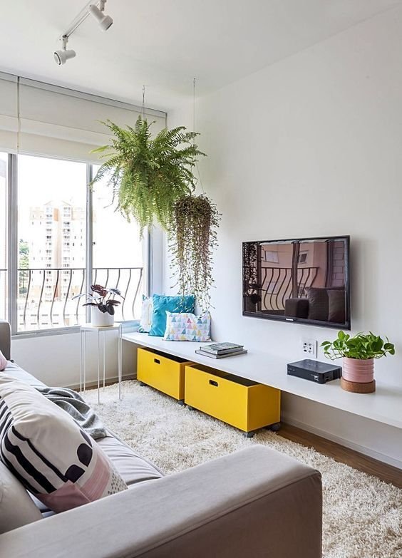 decoração simples para sala pequena