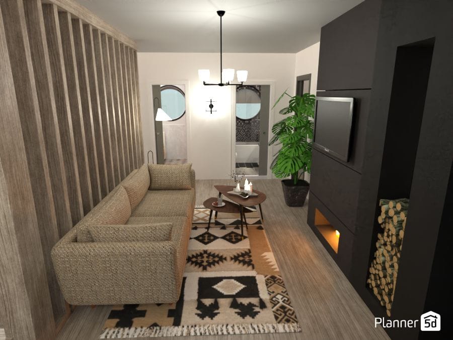 decoracao sala pequena moderna ou rustica