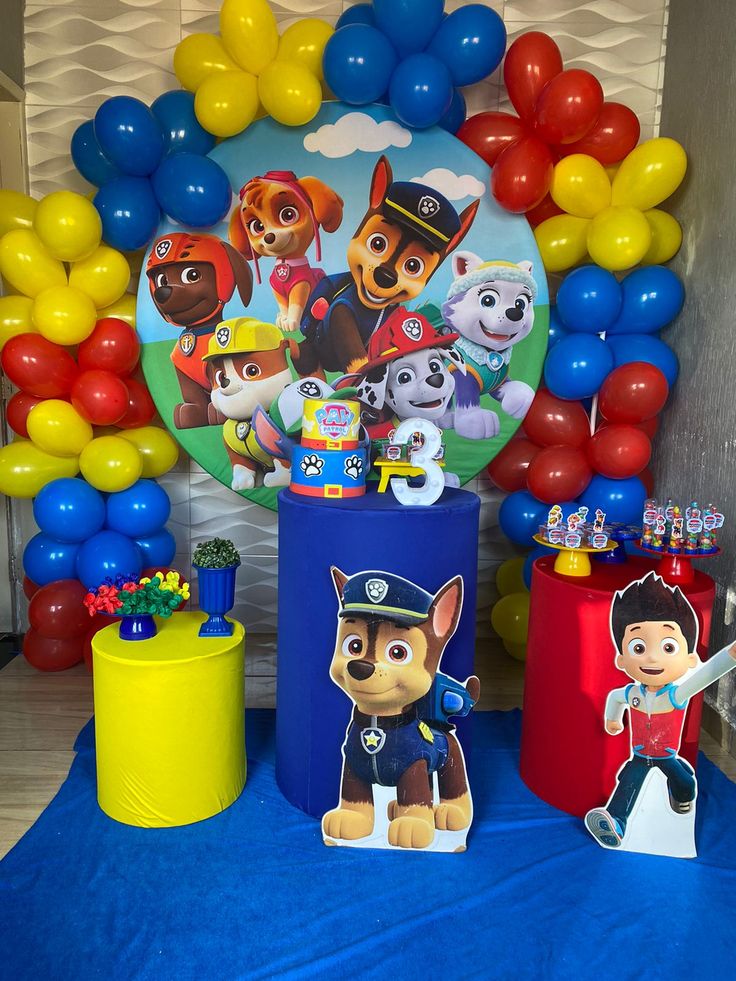 balões patrulha canina DIY