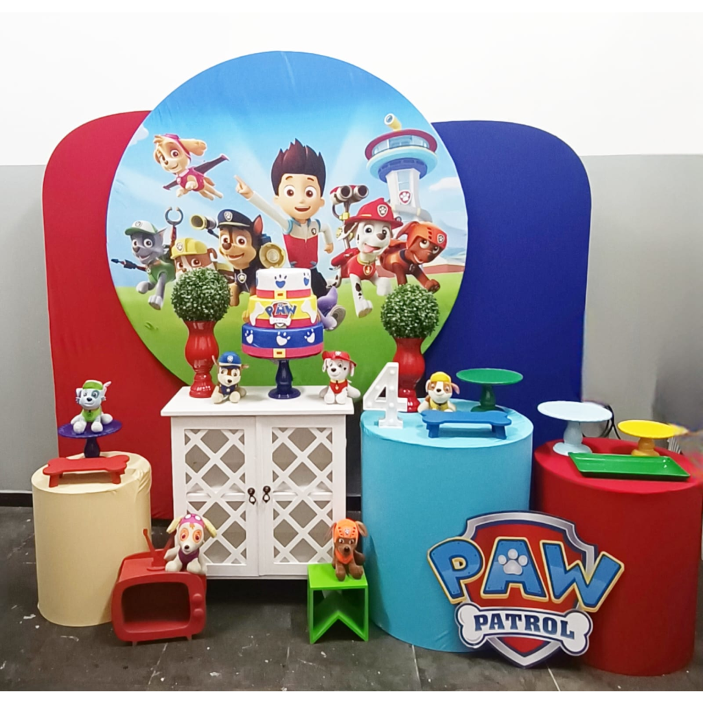 decoração patrulha canina cores primárias