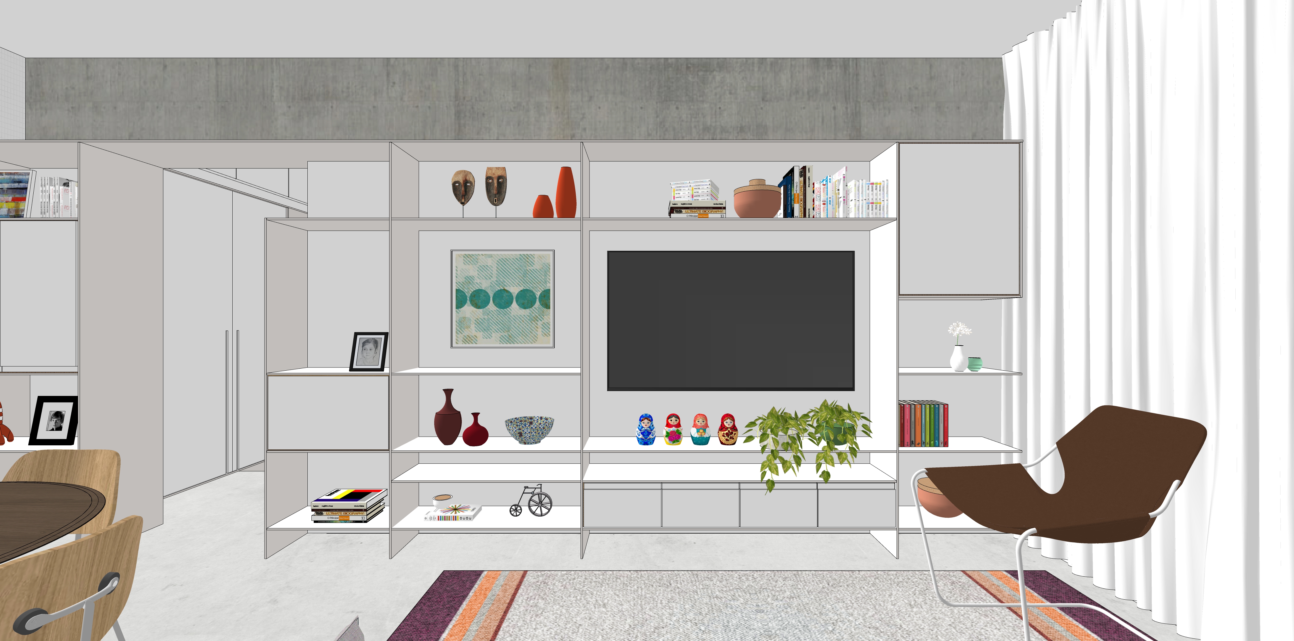 decoração sketchup