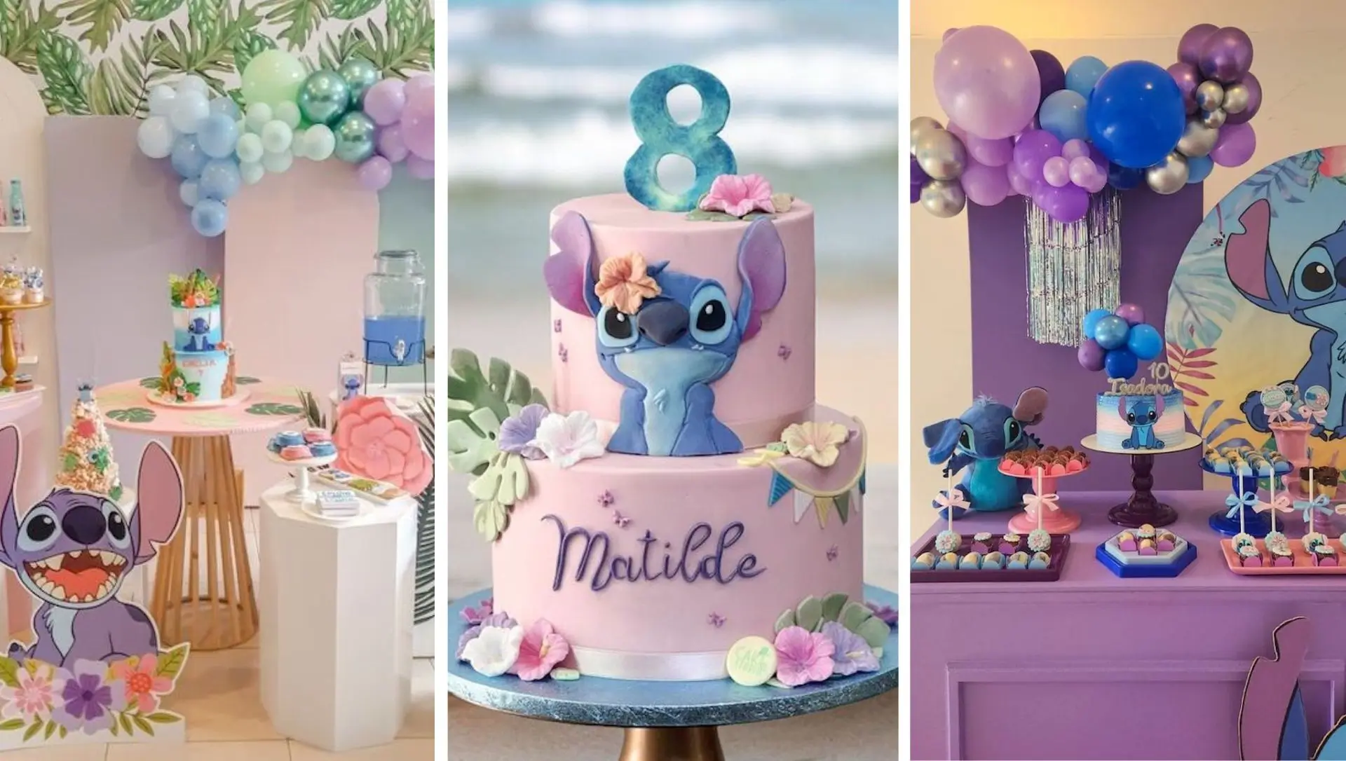 decoração stitch para aniversário