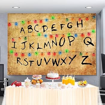 como fazer parede de alfabeto stranger things