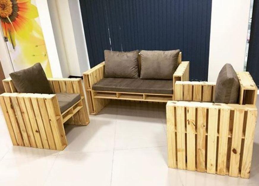 Decoração sustentável: móveis feitos de paletes