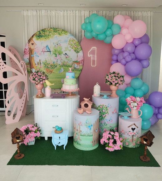 decoração tema jardim encantado