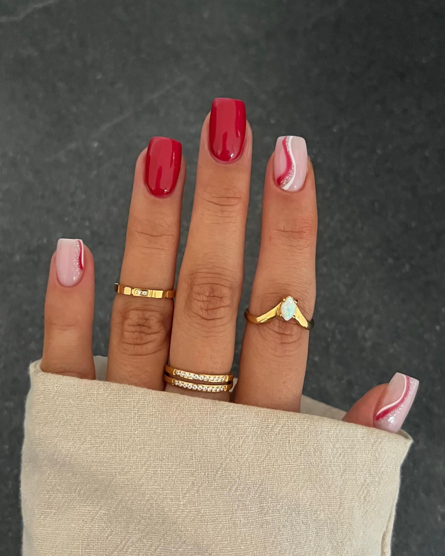 unha de natal stiletto