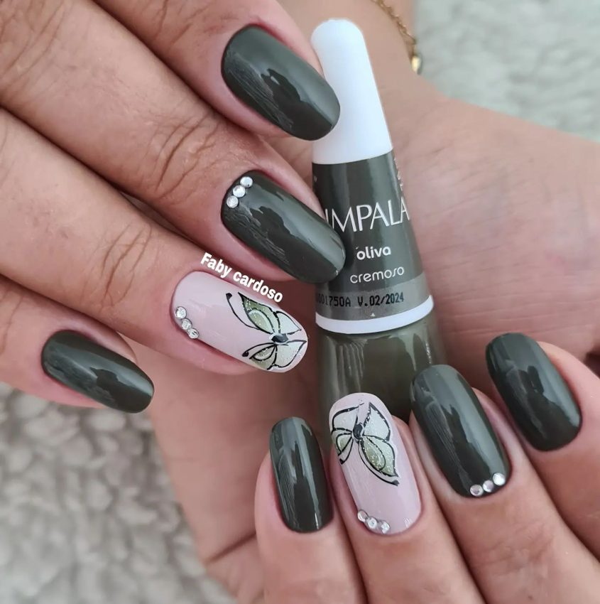 unhas redondas para casamento
