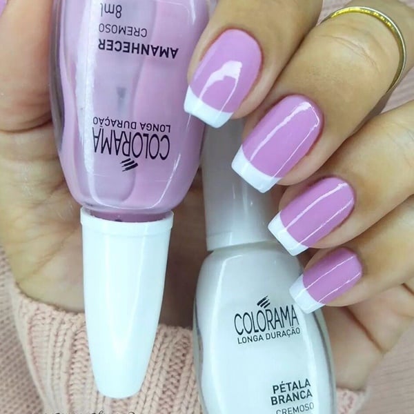 nail art lilás
