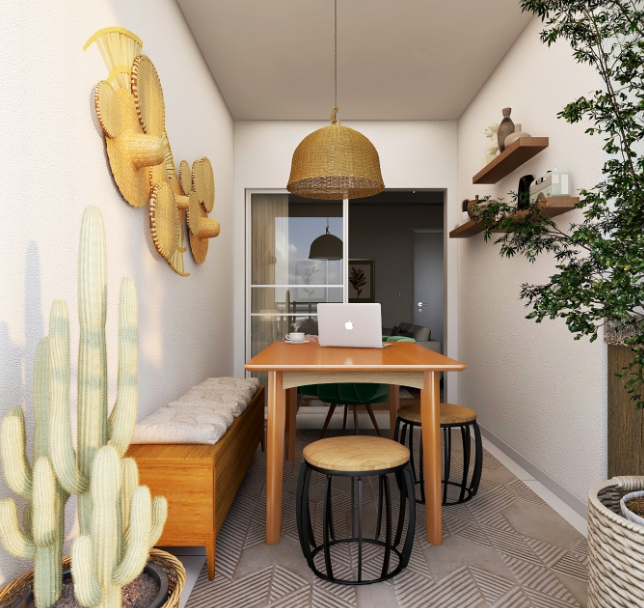 ideias varanda apartamento pequena