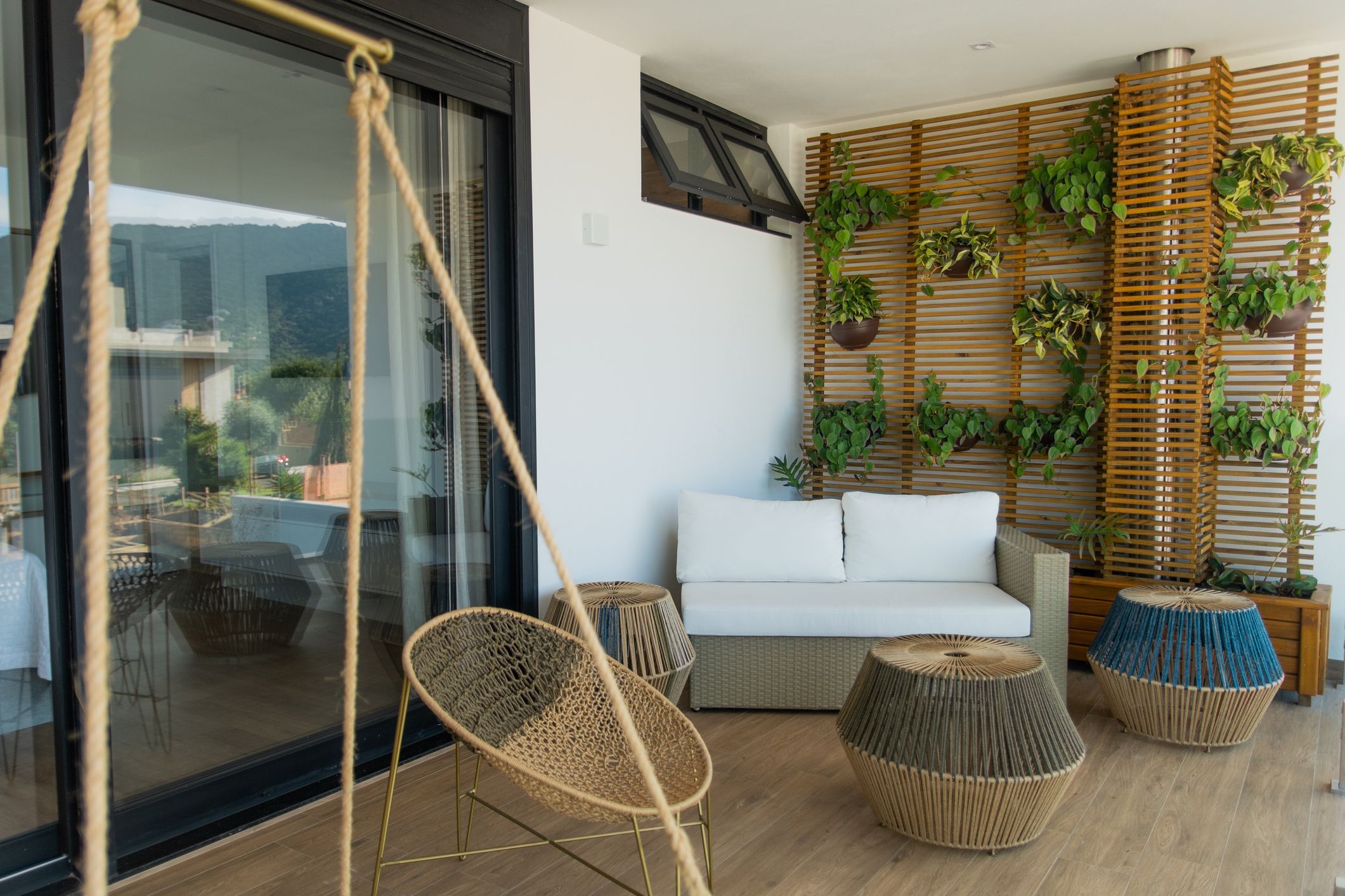 decoração varanda minimalista