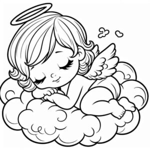 desenho de anjinho bebe