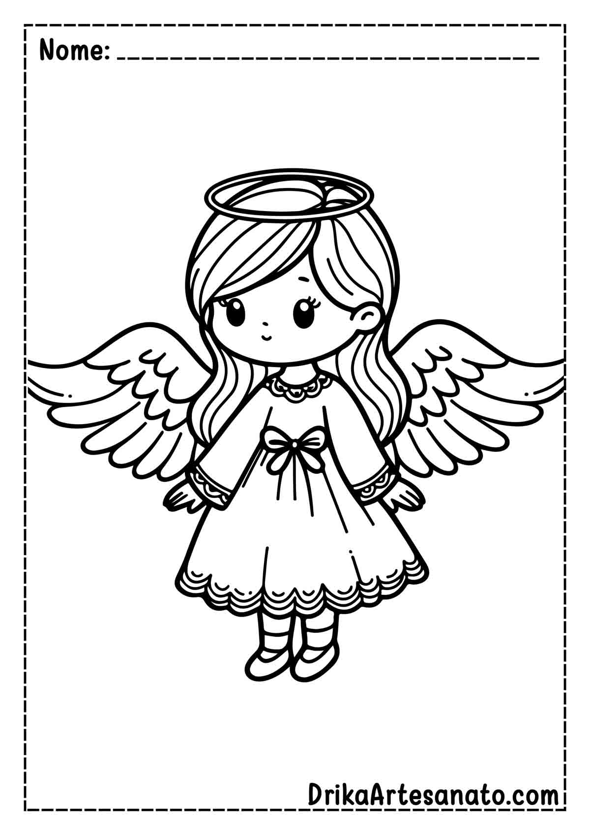desenho de anjinho bebe