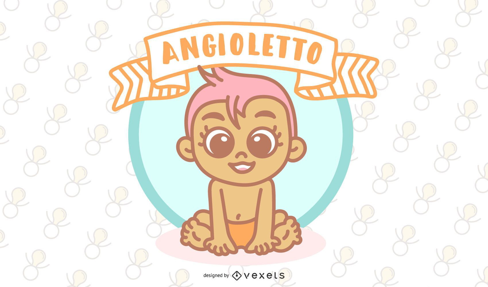 desenho de anjinho bebe