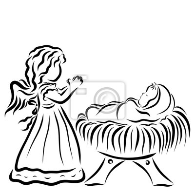 desenho de anjinho bebe