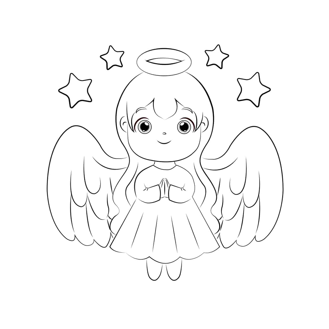 desenho de anjinho bebe