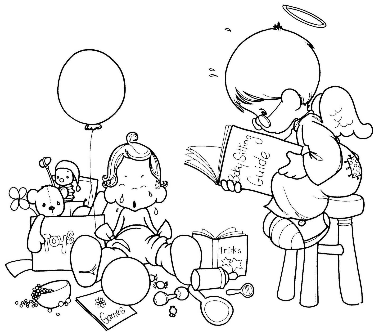 desenho de anjinho bebe