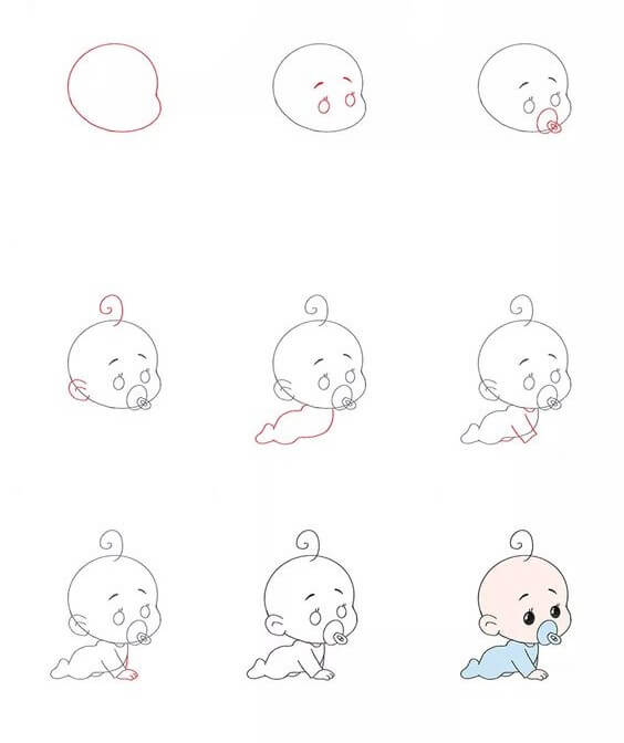 desenhos de bebe