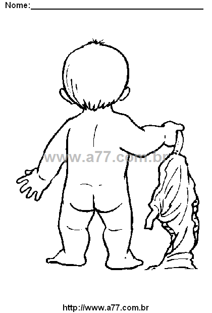 desenhos de bebe recem nascido para colorir