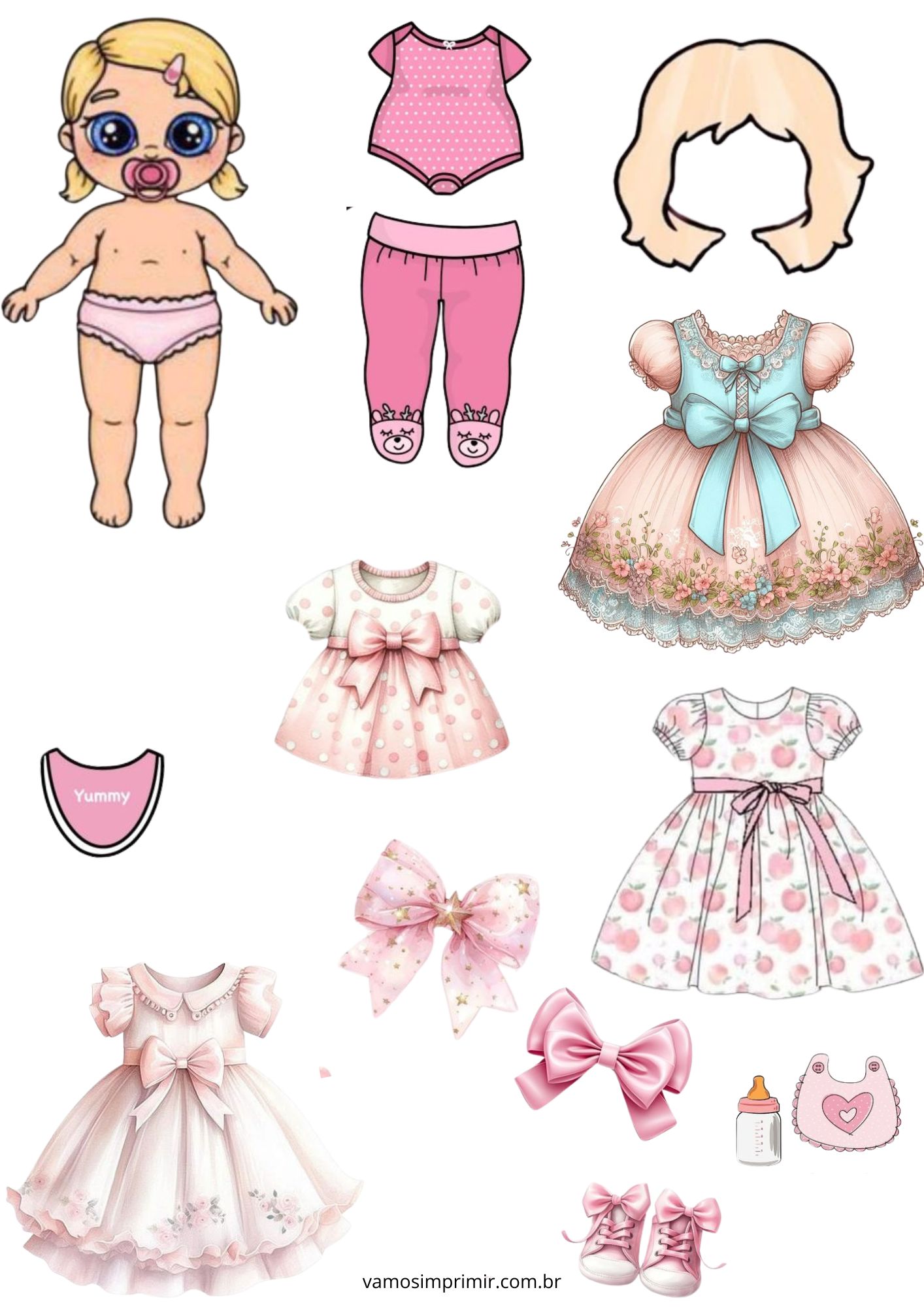 Como Usar Vetores de Bebês para Projetos de Colorir e Artesanato