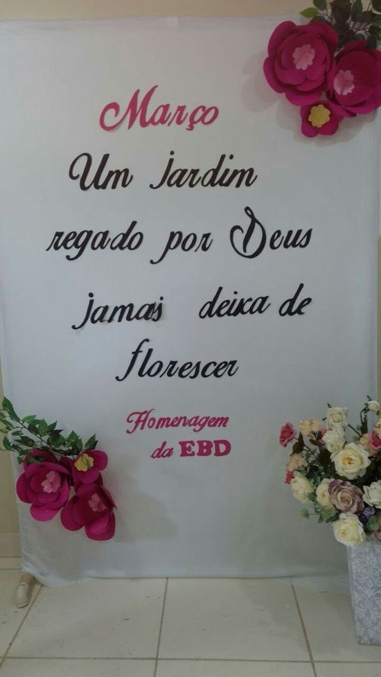 10 ideias criativas decoração igreja dia da mulher