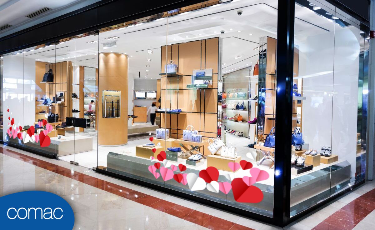 ideias de decoração de vitrine dia das mães para loja