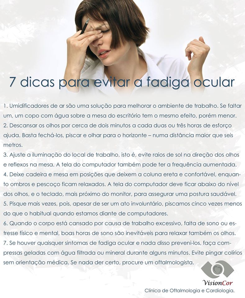 cuidados com os olhos no trabalho remoto