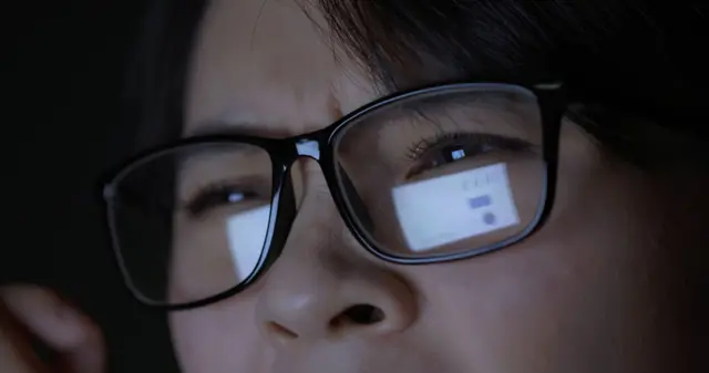 higiene do olhar para uso de computador