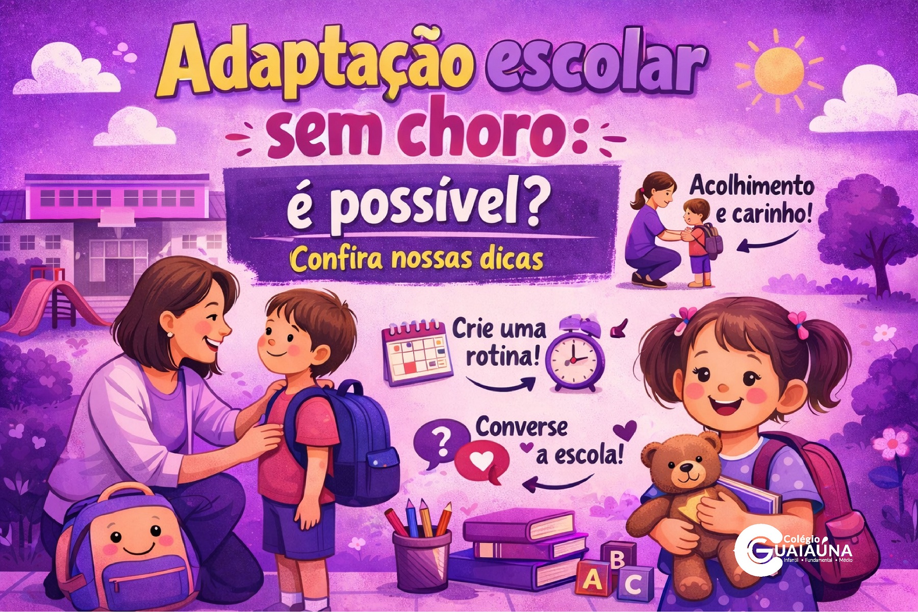 como ajudar meu filho a se adaptar a nova escola