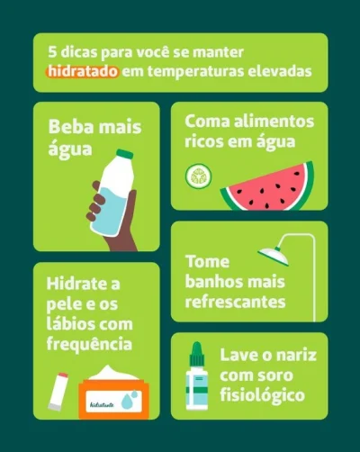 Dicas para manter o corpo hidratado no verão intenso