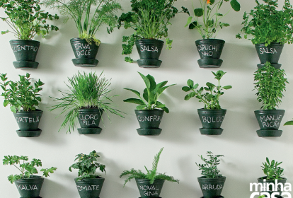 horta de temperos para apartamento pequeno