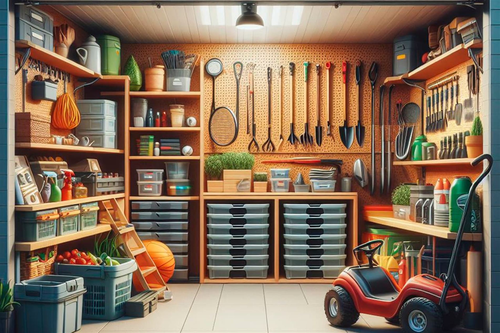 Dicas para organizar a garagem e itens de lazer da família