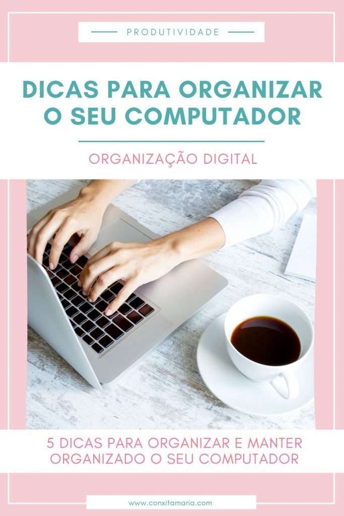 como organizar pastas no computador