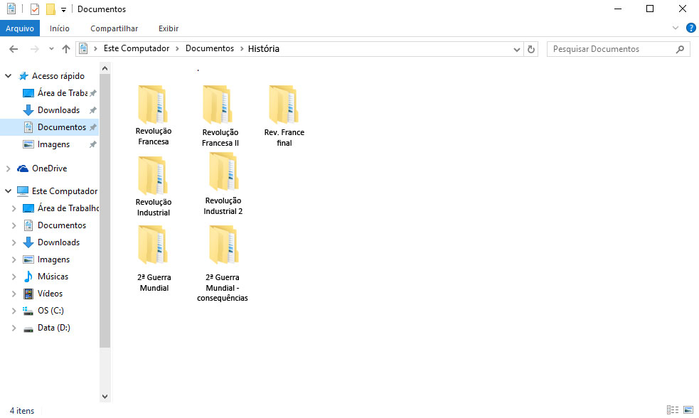 melhor forma de organizar arquivos digitais