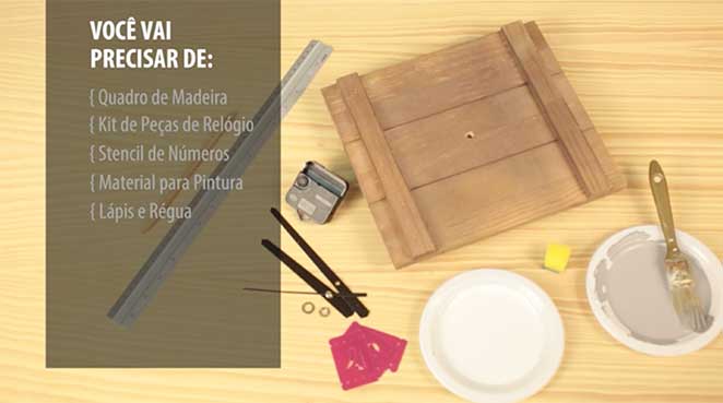 tutorial relógio artesanal madeira