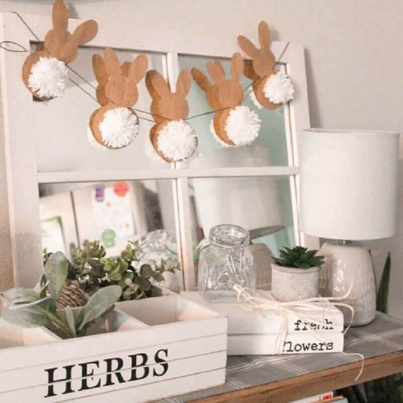 como fazer coelhinho de páscoa com rolo de papel higiênico