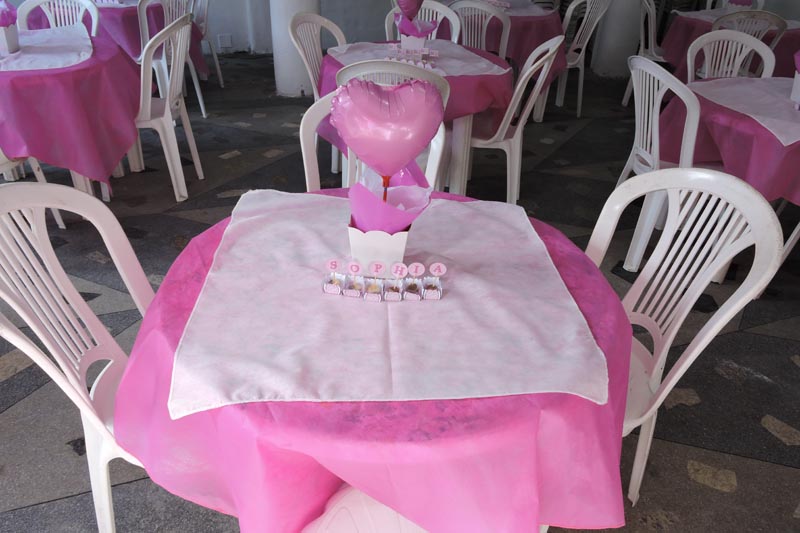 enfeite de mesa cha de bebe