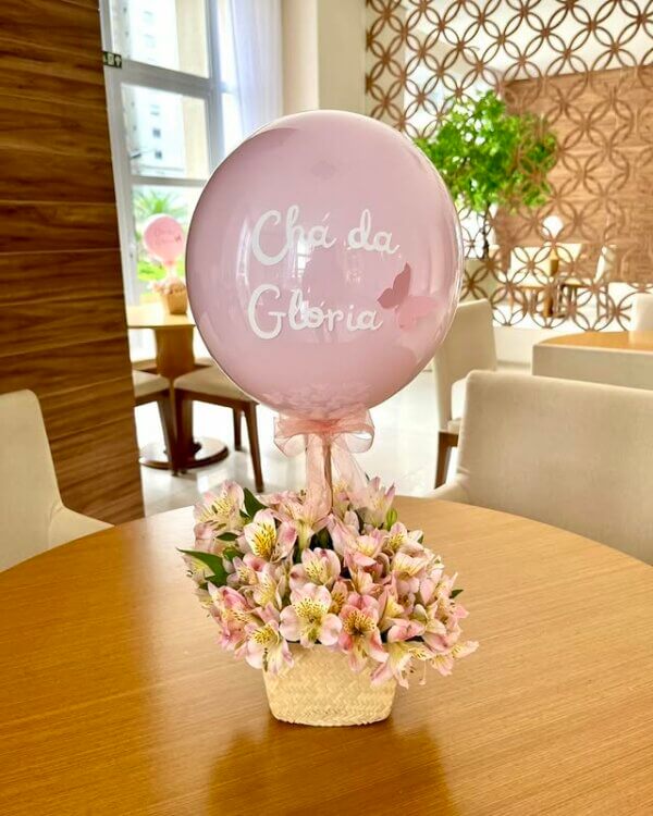 enfeite de mesa cha de bebe