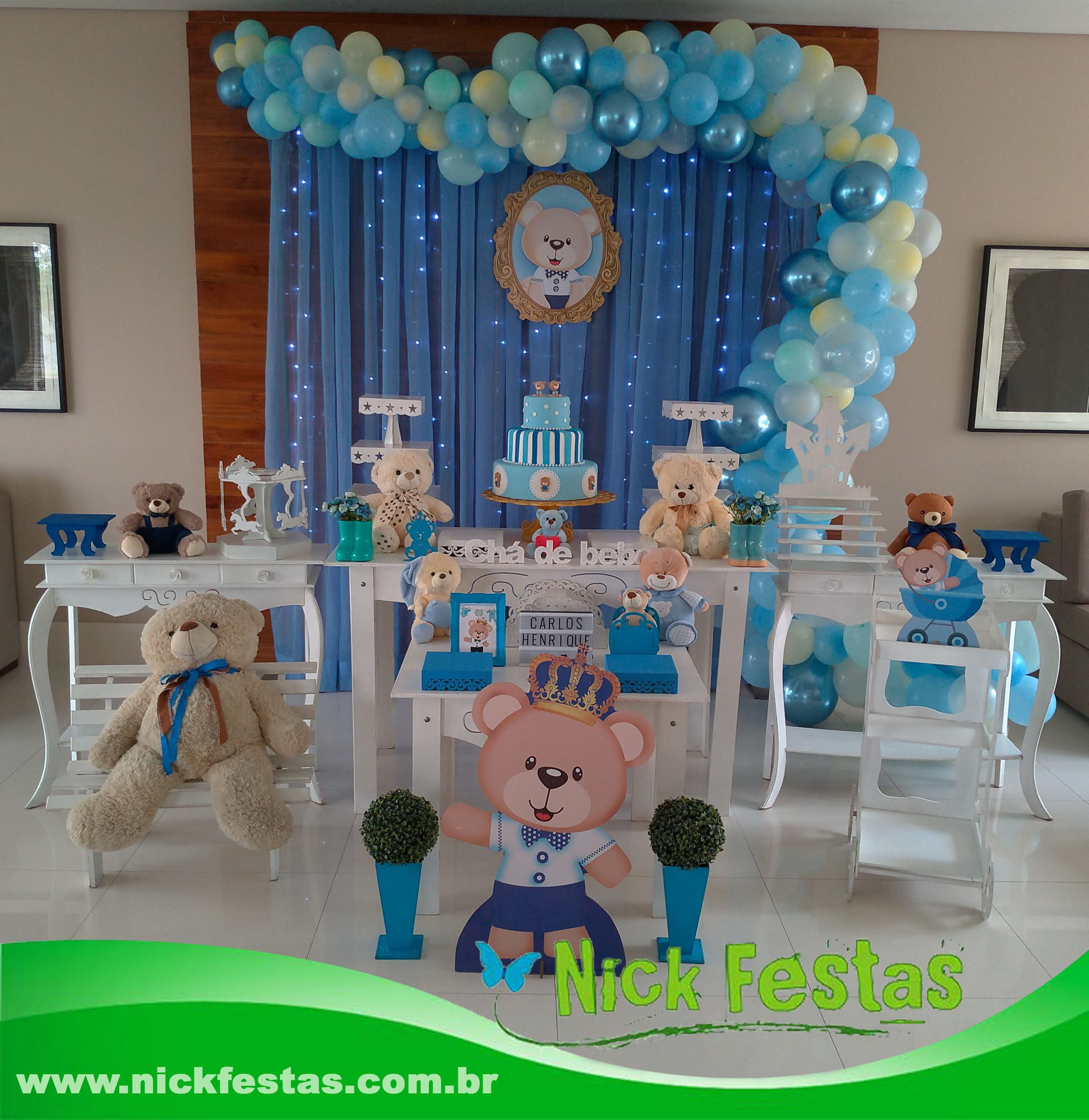 enfeite de mesa cha de bebe