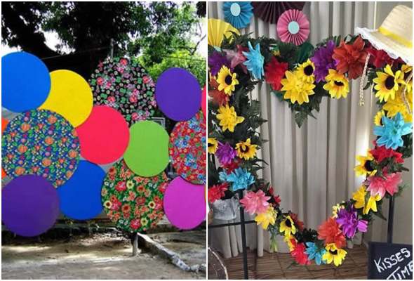 decoração de portão festa junina escola