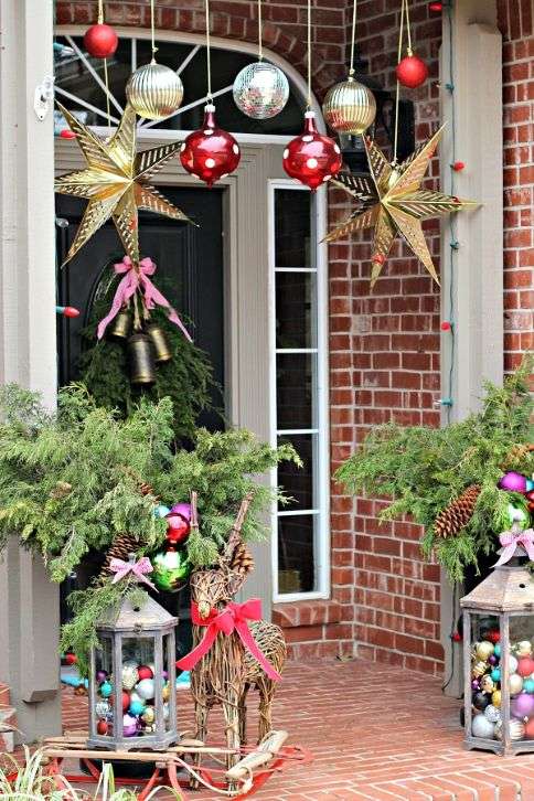 guirlanda de natal vs festão para porta