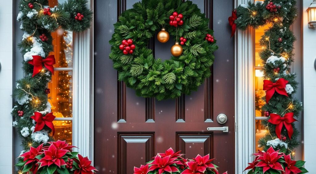 guirlanda de natal vs festão para porta